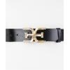image:imageSam Edelman Womens Casual DoubleE Logo Plaque Buckle Leather Belt for Jeans and TrousersBlack