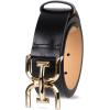 image:imageSam Edelman Womens Casual DoubleE Logo Plaque Buckle Leather Belt for Jeans and TrousersBlack