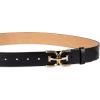 image:imageSam Edelman Womens Casual DoubleE Logo Plaque Buckle Leather Belt for Jeans and TrousersBlack