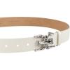 image:imageSam Edelman Womens Casual DoubleE Logo Plaque Buckle Leather Belt for Jeans and TrousersIvory