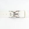 image:imageSam Edelman Womens Casual DoubleE Logo Plaque Buckle Leather Belt for Jeans and TrousersIvory