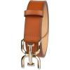 image:imageSam Edelman Womens Casual DoubleE Logo Plaque Buckle Leather Belt for Jeans and TrousersSaddle