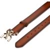 image:imageSam Edelman Womens Casual DoubleE Logo Plaque Buckle Leather Belt for Jeans and TrousersTan