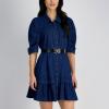 image:imageSam Edelman Womens Doublee Plaque Logo Hammered Buckle and Loop Leather Belt for Jeans Dresses and TrousersBlack