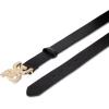image:imageSam Edelman Womens Imitation Pearl Embellished DoubleE Logo Plaque Buckle Leather Belt for Jeans Dresses and TrousersBlack