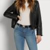 image:imageSam Edelman Womens Imitation Pearl Embellished DoubleE Logo Plaque Buckle Leather Belt for Jeans Dresses and TrousersBlack