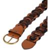 image:imageSam Edelman Womens Linked Woven Leather Belt for Jeans Dresses and SkirtsMultibrown
