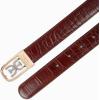 image:imageSam Edelman Womens Skinny 1 Logo Clamp Leather Dress Belt for Jeans Dresses and TrousersCognac