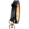 image:imageSam Edelman womens Doublee Plaque Logo Buckle Skinny Fashion Trouser BeltBlack
