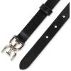 image:imageSam Edelman womens Doublee Plaque Logo Buckle Skinny Fashion Trouser BeltBlack Studded