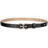 image:imageSam Edelman womens Doublee Plaque Logo Buckle Skinny Fashion Trouser BeltBlack Studded