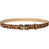 image:imageSam Edelman womens Doublee Plaque Logo Buckle Skinny Fashion Trouser BeltLeopard