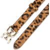 image:imageSam Edelman womens Doublee Plaque Logo Buckle Skinny Fashion Trouser BeltLeopard