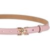 image:imageSam Edelman womens Doublee Plaque Logo Buckle Skinny Fashion Trouser BeltPink