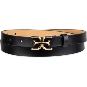 image:imageSam Edelman womens Doublee Plaque Logo Buckle Skinny Fashion Trouser BeltBlack