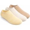 image:imageSam Edelman Womens Cotton Socks  6 PK Invisible Sneaker LinersOatmealIvoryBrown