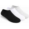 image:imageSam Edelman Womens Cotton Socks  6 PK Invisible Sneaker LinersWhiteBlackGrey