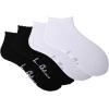 image:imageSam Edelman Womens Quarter Socks  6 PK Cushioned Cotton Scalloped Edge SocksWhiteBlack