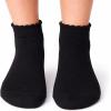 image:imageSam Edelman Womens Quarter Socks  6 PK Cushioned Cotton Scalloped Edge SocksWhiteBlack