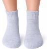 image:imageSam Edelman Womens Quarter Socks  6 PK Half Cushion with Heel TabBallet SlipperWhiteGrey