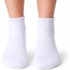 image:imageSam Edelman Womens Quarter Socks  6 PK Half Cushion with Heel TabBallet SlipperWhiteGrey