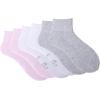 image:imageSam Edelman Womens Quarter Socks  6 PK Half Cushion with Heel TabBallet SlipperWhiteGrey