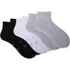 image:imageSam Edelman Womens Quarter Socks  6 PK Half Cushion with Heel TabBlackWhiteGrey