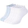 image:imageSam Edelman Womens Quarter Socks  6 PK Cushioned Cotton Scalloped Edge SocksDenimWhite
