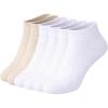 image:imageSam Edelman Womens Quarter Socks  6 PK Half Cushion with Heel TabOatmealWhite