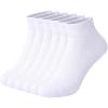 image:imageSam Edelman Womens Quarter Socks  6 PK Half Cushion with Heel TabWhite