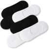 image:imageSam Edelman Womens Socks  6 PK Cotton Invisible MidCut Liner SocksBlackWhite