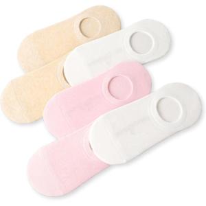 image:imageSam Edelman Womens Cotton Socks  6 PK Invisible Sneaker LinersPinkIvoryOatmeal