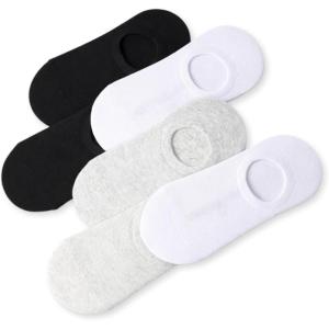 image:imageSam Edelman Womens Cotton Socks  6 PK Invisible Sneaker LinersWhiteBlackGrey