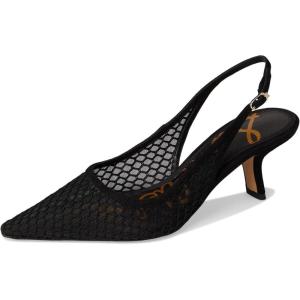 image:imageSam Edelman Womens Bianka Slingback PumpsBlack Suede Net Mesh