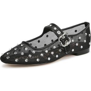 image:imageSam Edelman Womens Michaela Mesh Ballet FlatsBlack Glitz Mesh