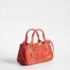 image:imageSam Edelman Marlowe Basket With Canvas Clutch Insert HandbagCayenne