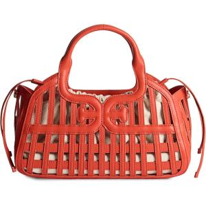 image:imageSam Edelman Marlowe Basket With Canvas Clutch Insert HandbagCayenne