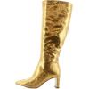 image:imageSam Edelman Womens Sylvia BootsMedallion Gold Snake Wide Calf
