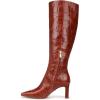 image:imageSam Edelman Womens Sylvia BootsNew Cognac Croco Leather