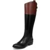 Black/Stable Brown Wide Calf