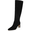 Black Suede Extra Wide Calf