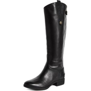 image:imageSam Edelman Womens Penny Leather Riding BootBlack Leather