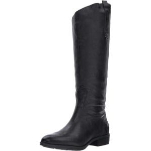 image:imageSam Edelman Womens Penny Leather Riding BootInky Navy Basto Crust Tumbled Leather