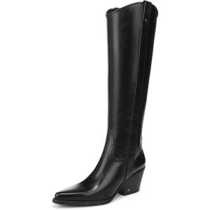 image:imageSam Edelman Womens Wyatt Western Tall BootsBlack Leather Wide Calf