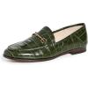 image:imageSam Edelman Womens Loraine Bit LoaferDeep Emerald Polished Croco