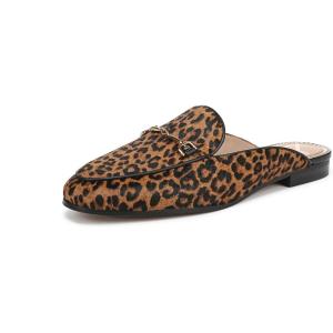 image:imageSam Edelman Womens Linnie Flat MulesBrown Leopard Calfhair Multi