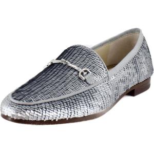 image:imageSam Edelman Womens Loraine LoafersMatte Silver Sequin
