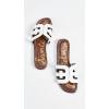 image:imageSam Edelman Womens Bay Flat SandalBright White Vaquero Saddle Leather