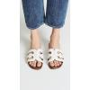 image:imageSam Edelman Womens Bay Flat SandalBright White Vaquero Saddle Leather