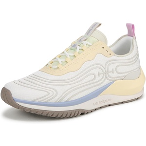 image:imageSam Edelman Womens Miles Lace Up Performance SneakersWhiteYellow Freeze Multi